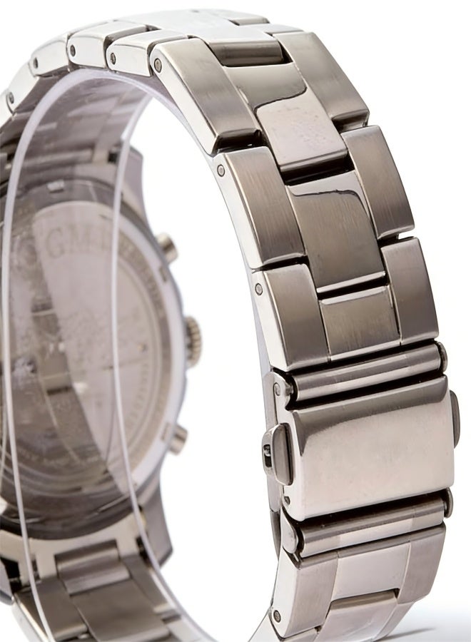 VOGMAX Luxury Men's Watch Black Dial Chronograph Design Stainless Steel Strap for Formal & Daily Wear - Image 5